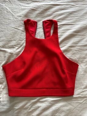 Likely Red High-Neck Top